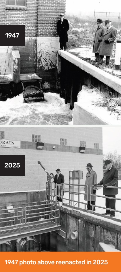 Reenactment of pump station opening